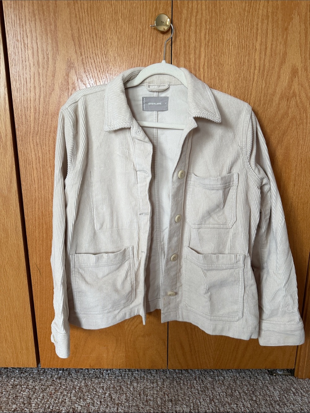 Everlane Ivory Corduroy Chore Jacket